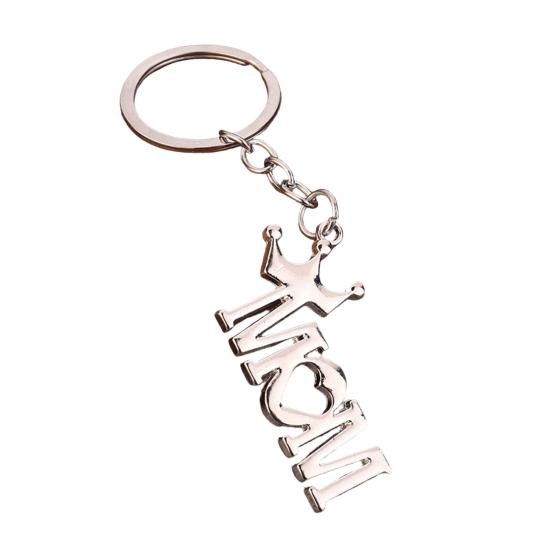 Keychain Pendant Lightweight Metal Texture Portable Key Ring Practical Stylish Keychain for Mother's Day/Father's