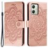 For Motorola Moto G54 5G Case PU Leather Mandala Imprinted Design Wallet Phone Cover