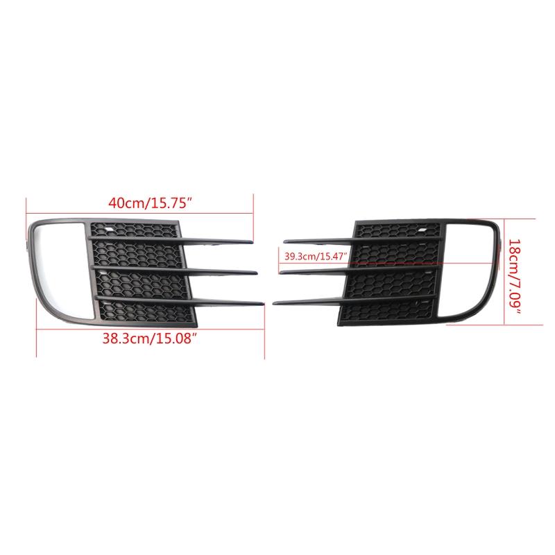 Left Right For 6-GTI 5K0853666C 5K0853665C Front Bumper Fog Light Grille Cover