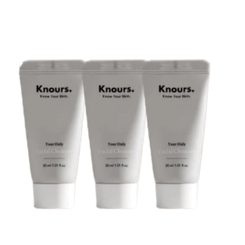 KNOURS / [3+1] Ваш единственный мини-очищающий гель для лица / 30 мл x 4 / Нежное очищение для путешествий / Сделано в Корее