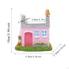 Cottage Shaped Vase Flower Pot Handcraft Crafting Ornament Home Decoration Figurine for Window