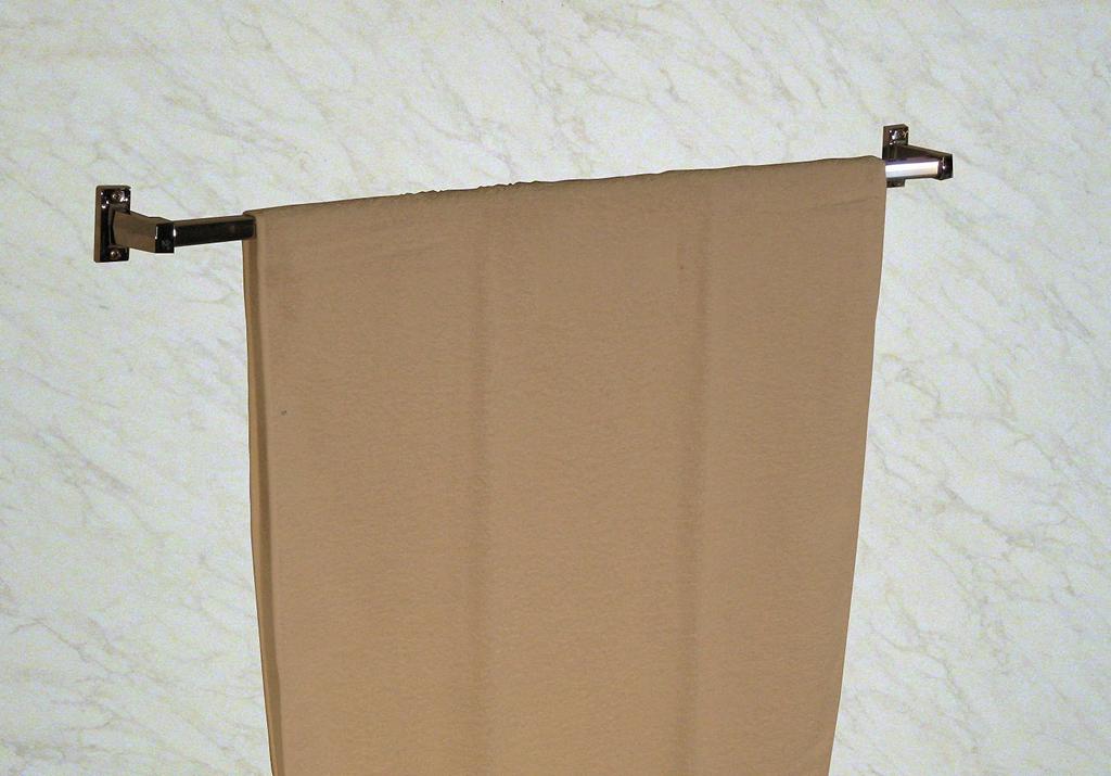 Takubo Industries Deluxe Towel Bar, Square, Stainless Steel, Total Length 75.7cm, ZT-75
