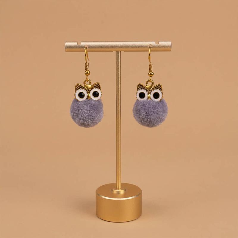 Vintage Cartoon Owl Peacock Feather Long Tassel Earrings Bohemian Ethnic Vacation Jewelry For Women