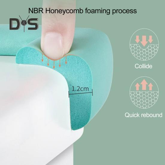 10 Stück Möbeleckenschutz, Antikollisionsschutz, babysicher, weich, selbstklebend, für Tisch und Schreibtisch, rechtwinklig, scharfe Kanten, Eckenschutz, Stoßstangenschutz