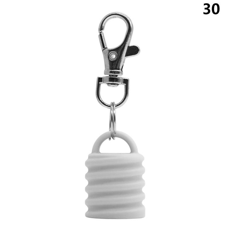 High Quality Practical Silicone Keychain Cap Portable Durable Holder Keychain Compatible For Lip Balm Lipstick Storage Cap