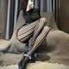 Sexy Sexy Stockings Prismatic Stripes Skinny Stockings Spice Girls Versatile Thin Pantyhose Temptation Hollow Fishnet Socks