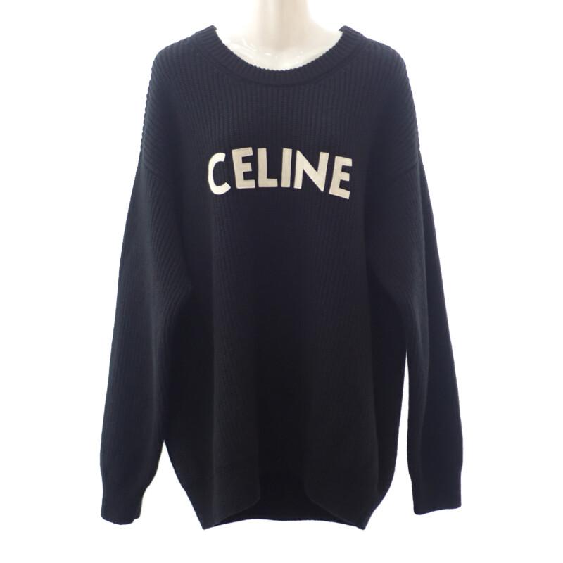 CELINE  2A19R423P.38NO S Sweater Black Wool Women