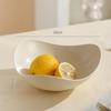 Japanese Style White Plastic Fruit & Snack Plate
