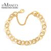 EMANCO New Handmade Chain Stainless Steel Plated Chain Bracelet Fashion Jewelry For Women and Men Wedding Birthday Party