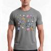 Ready To Cook Cute Colourful Kitchen Utensils Hand Drawing Pattern Tshirt Summer Casual Cotton Tee Oversized Streetwear Tops