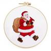Accessories Xmas Patterns DIY Merry Christmas Cross Stitch Kit Embroidery Hoop Christmas Embroidery