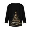 Christmas Day Girls Long Sleeve T Shirts Kids Fall Tops Crewneck Printed Basic Tees