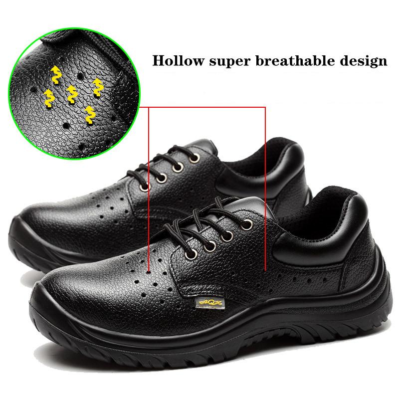 Plus rozmiar 36-50 Męskie obuwie ochronne Izolacja elektryczna Buty ze stalowymi noskami Oddychające buty BHP Trampki robocze