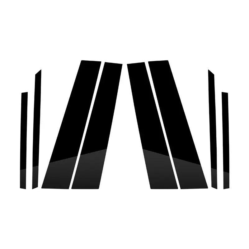 8 Pcs Car Glossy Piano Black Window Pillar Posts Door Trims Cover for BMW X3 F25 2011 2012 2013 2014 2015 2016 2017