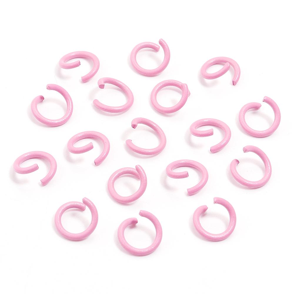 200pcs/Lot 8mm Colorful Metal Jump Rings Open Split Ring Connector For Choker Necklaces Bracelet Chain Maille Jewelry Making