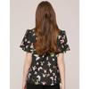 SON JUNG WAN Butterfly Print Shirring Blouse Zdr6262081