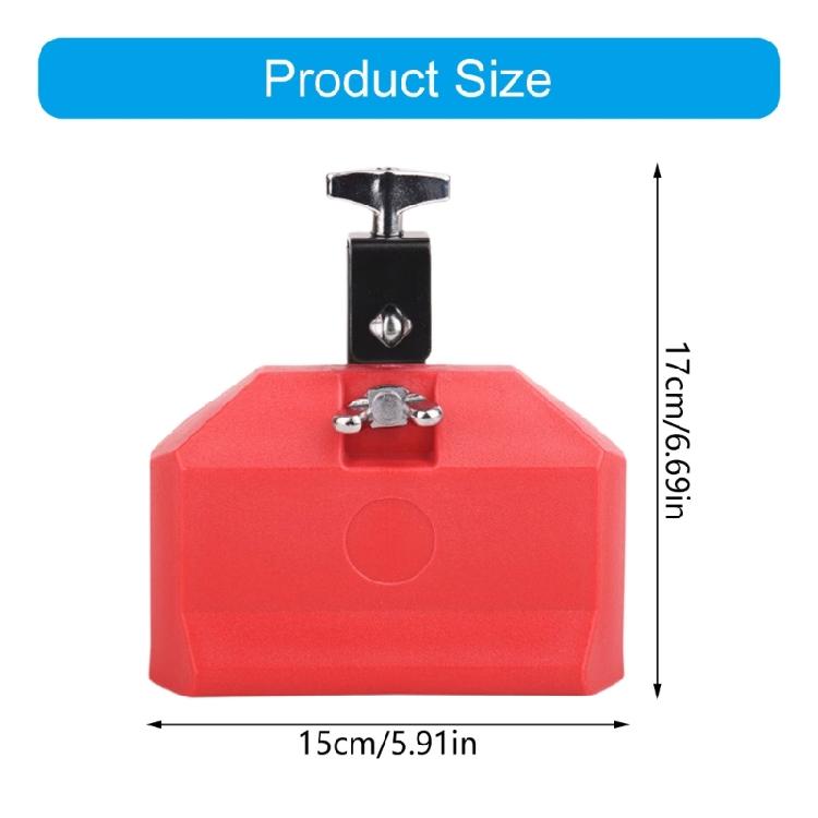 1Pc Rhythm Instruments Sturdy Plastic Construction Compact Drum Block for Drumming Practice Outdoor Concerts Education