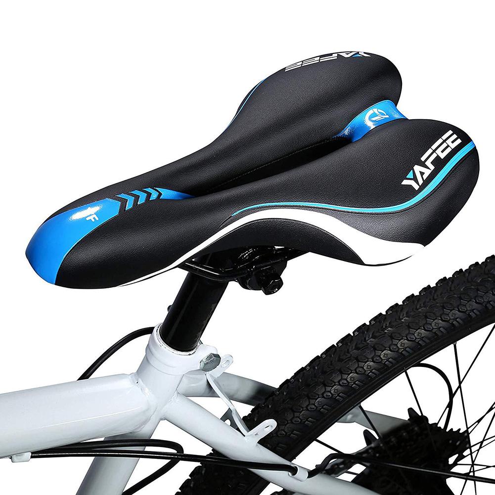 Bike Saddle Comfort Bike Seats Saddle Soft Thickened Shock Absorbing Hollow Bike Saddle For Men Women for Outdoor Sports