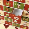 Christmas advent calendar gift filling box Empty Calendar Advent 24 Grid Fillable Folding Christmas Advent Boxes for Treat Candy