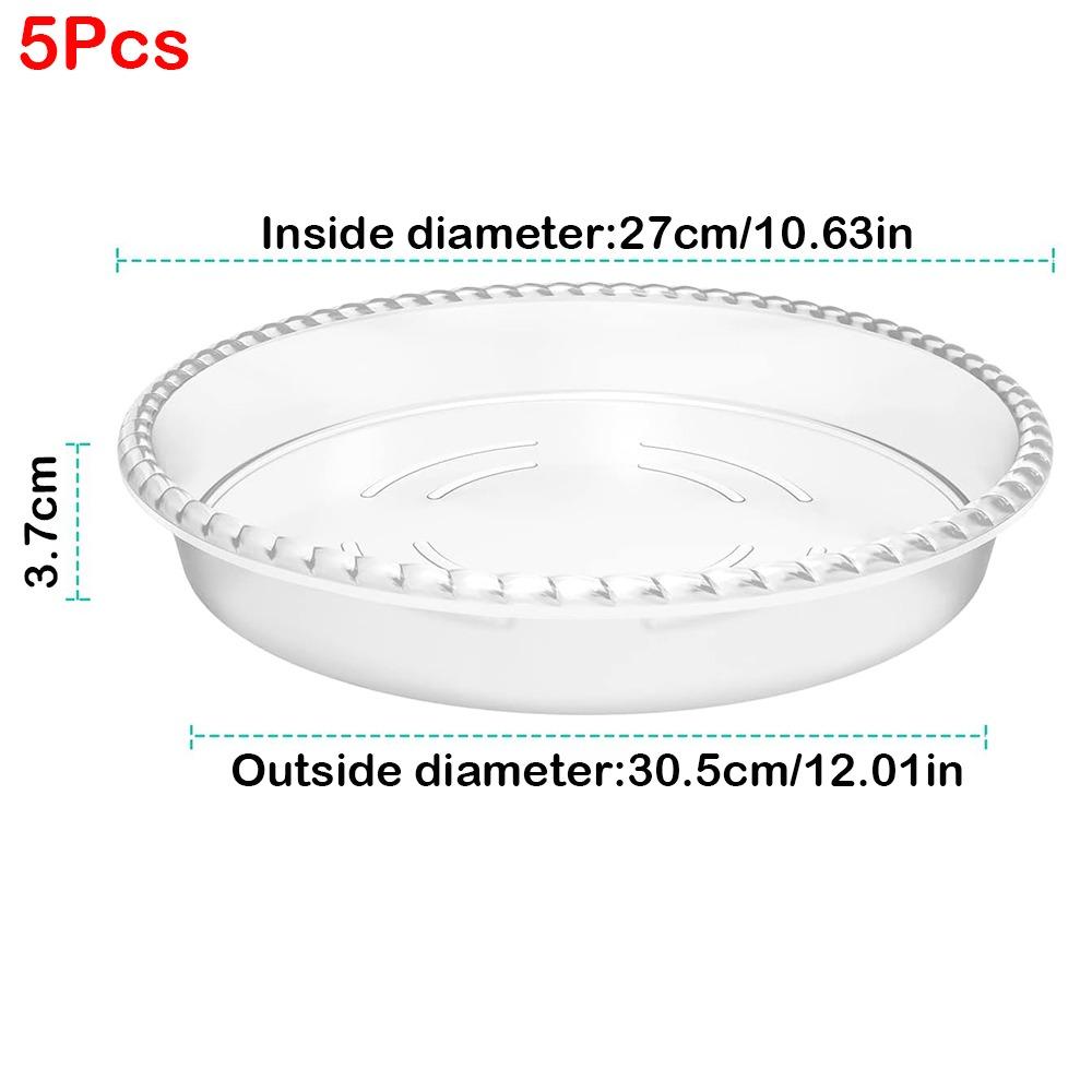 High Quality Plastic Plant Pot Tray Clear Durable Drip Trays Sturdy Flower Pot Indoor And Out Door Plant
