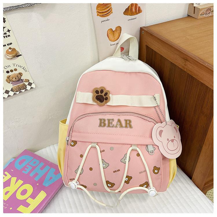 Cute Cartoon Kids Backpack With Arched Shoulder Straps For Comfortable Carry