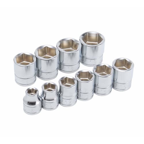 KTC 9.5 Sq. Hex Socket 10-Piece Set (B3-08, 10, 12, 13, 14, 15, 16, 17, 18, 19) B3-10P