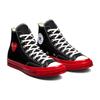 Converse Chuck Taylor All Star 70 Hi Comme Des Garcons Play Black Red Midsole