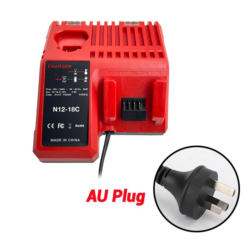 Professional M12-18C Li-ion Battery Charger for Milwaukee 12 V 14.4V 18V C1418C 48-11-1815/1828/1840 M18 M14 M12 Lithium Battery