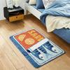 1pcs Faux Cashmere Doormat Cartoon Sardine Bath Mat Absorbent Floor Non Slip Bathroom Bedroom Rug Carpet For Kitchen Entrance