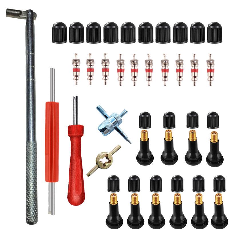 Sada nástrojů pro demontáž ventilových vložek pro elektromobily, jízdní kola a motocykly