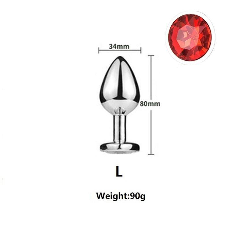 Super Mini malý střední velký set stahovací kroužek Křišťálové kovové anální korálky anální kolík Šperky bondage lock párová herní vložka