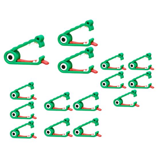 1/2/3/4/5Pcs 3D Printed Crocodile Cable Organizer Reusable Earphone Charging Cable Power Cord Holder Clip Fixator Keeper Wire Management Tools