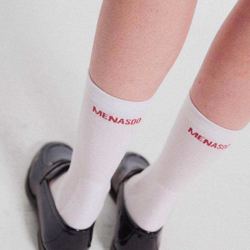 

MENASOO Menasoo Soft Runsocks_White WH_M(250-270)