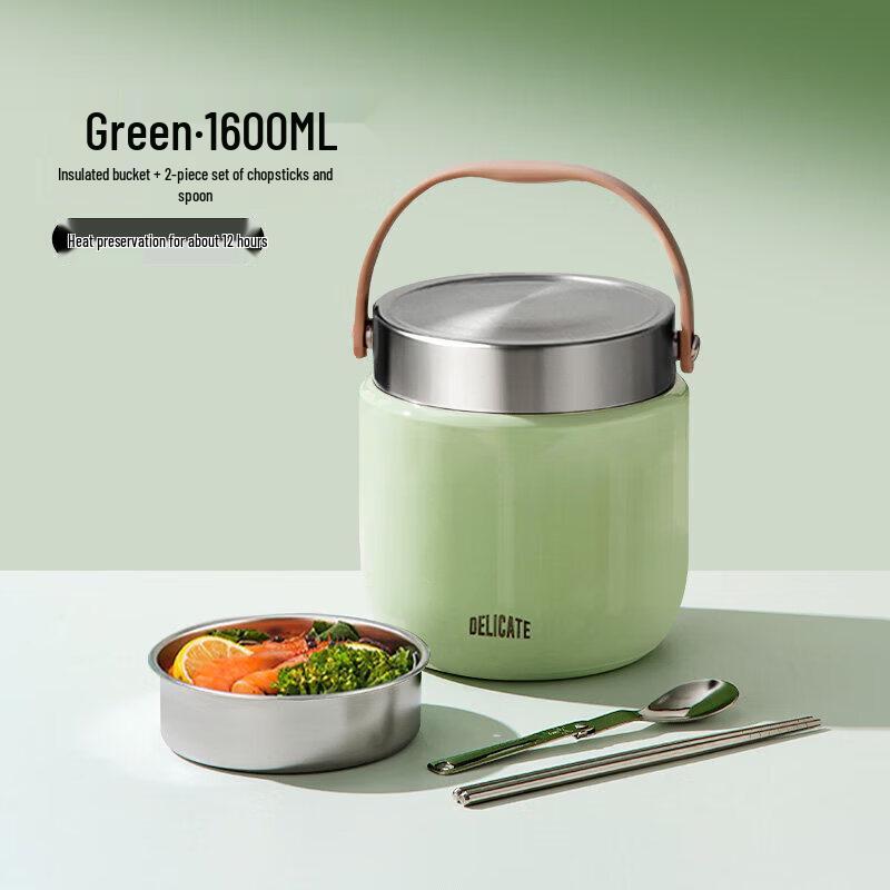 

24-Hour Double-Layer Insulated Stainless Steel Lunch Box