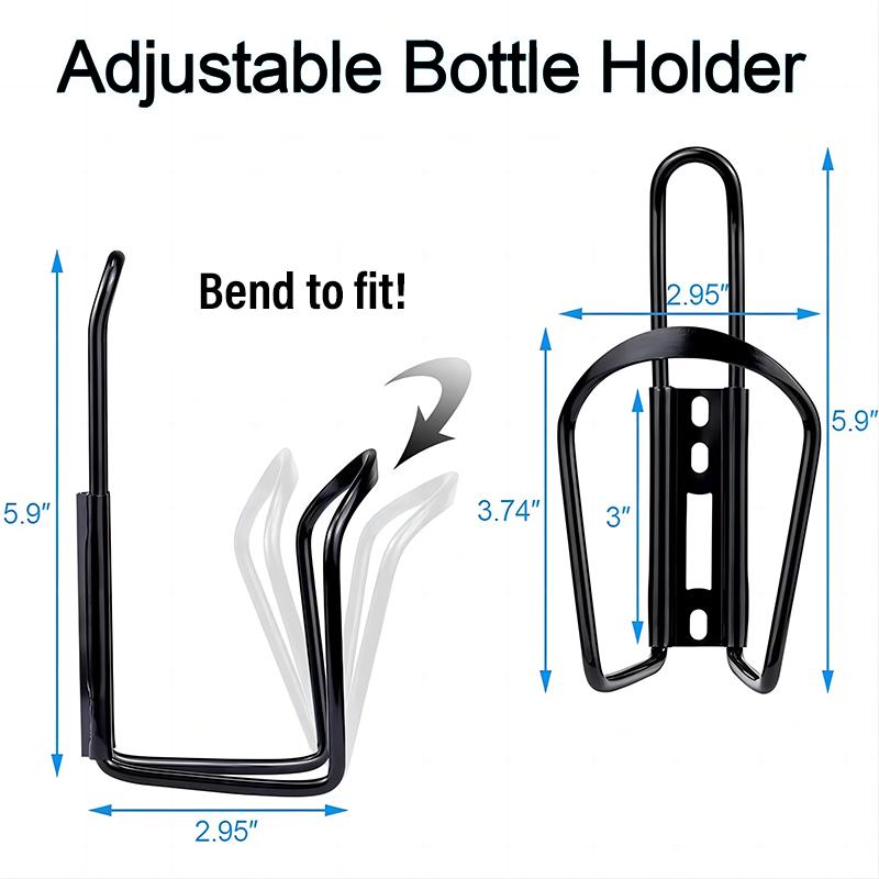 Aluminum Alloy Bicycle Bottle Holder, Cycling, Drink, Water Bottle Rack, Mount for Mountain Folding Bike Cage