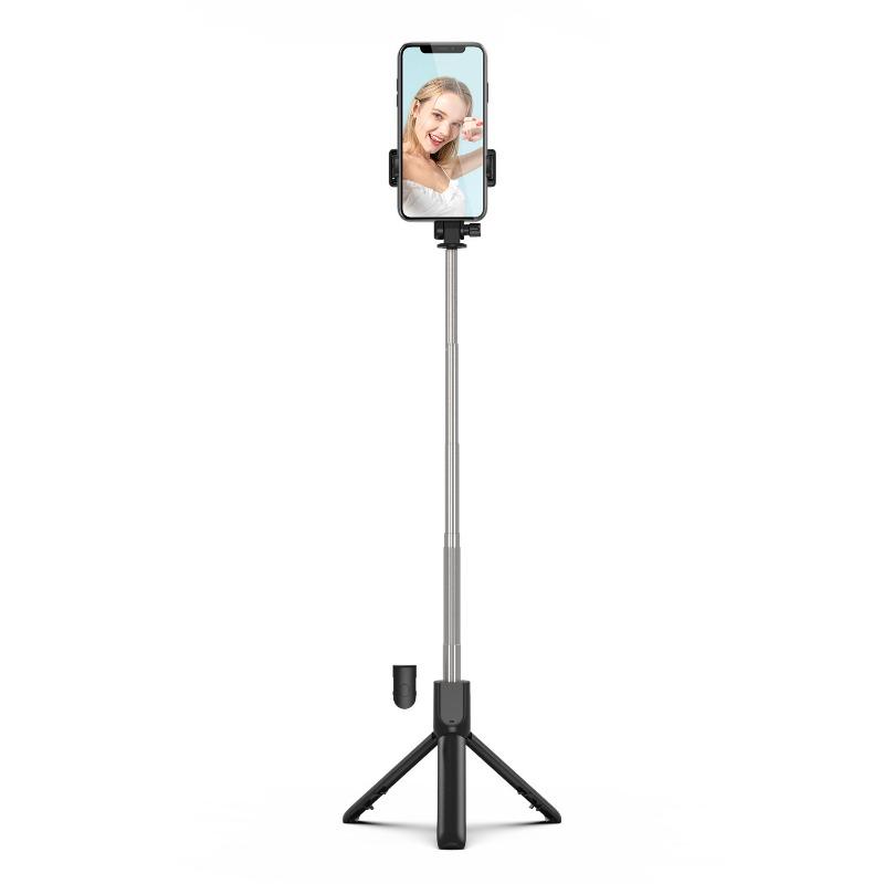 1PC R1 series mobile phone Bluetooth selfie stick fill light live broadcast shooting portable integrated telescopic tripod