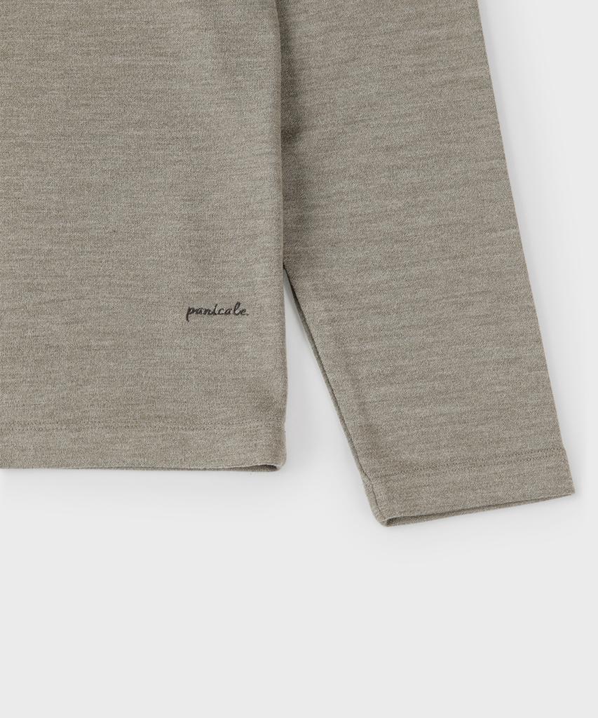PANICALE Khaki Soft Jersey Long Sleeve T-Shirt