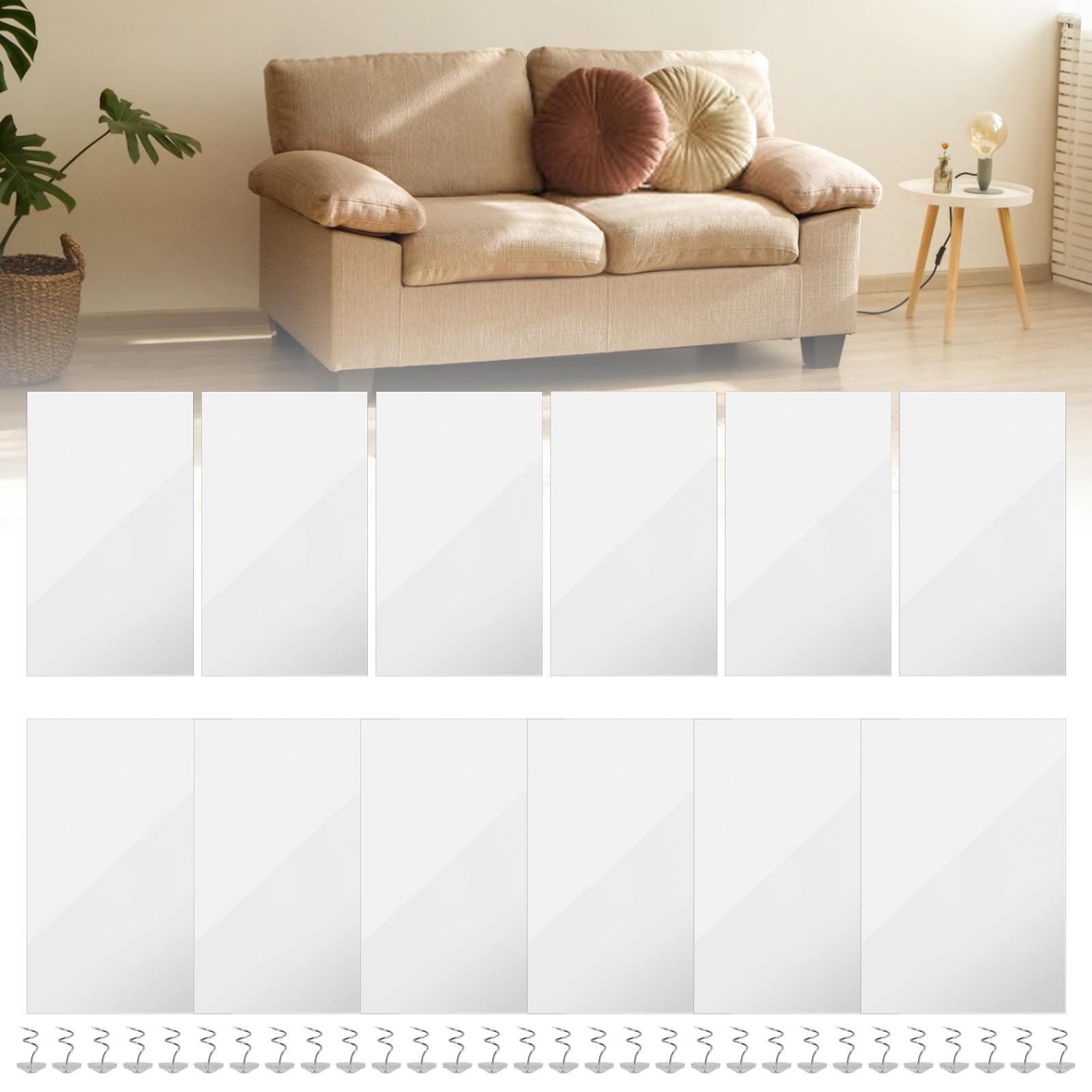 

12pcs Single Side Self-adhesive Couch Protector with 30 Pins, Clear Cats Scratch Deterrent Tape