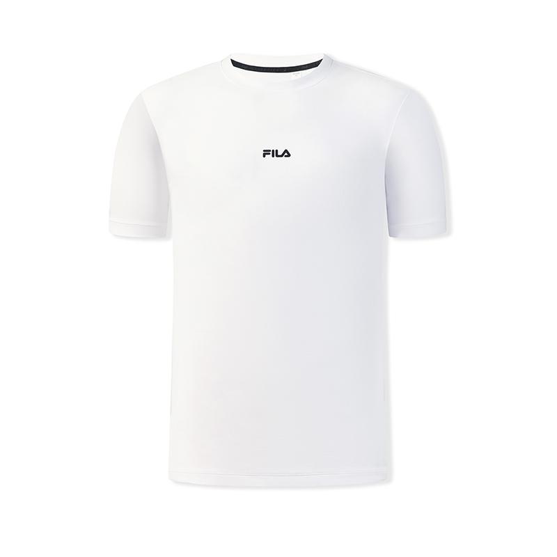 Fila Fitness Minimalist Trendy Personality Sports Training Versatile Comfortable Moisture-Wicking Quick-Dry Short Sleeve T-Shirt A11M621113FWT