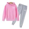 Fashion Casual 1977 Boys Girls 2 Piece Sets Tracksuit Kids Hooded Sports Suit Children Hoodies Sweatshirt Top+Pants Streetwear