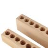 Creative Wooden Pen Holder Household Toothbrush Holder Wooden Lipstick Organizer  Desk Accessories