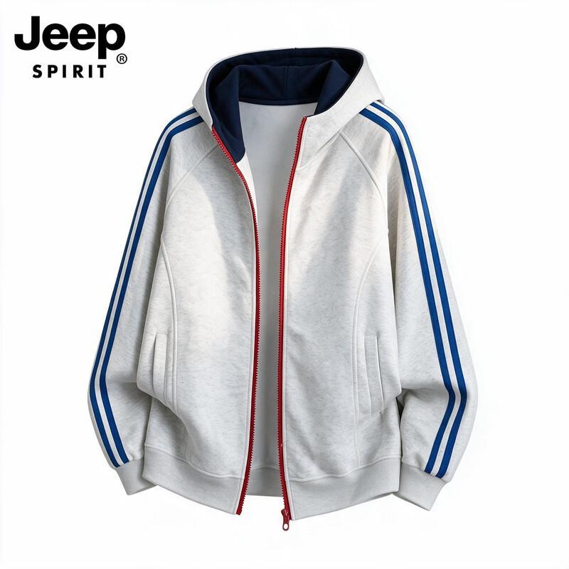 JEEP SPIRIT Men's Casual Hooded Outdoor Jacket