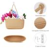 3-Layer Wall Hanging Storage Basket Multipurpose No-Punch Door Storage Pouch Handwoven Hanging Storage Pouches