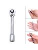 Compact Reversible Ratchet Wrench Combination Square Hole Socket Wrench for DIY Enthusiasts Repair Professionals