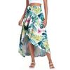 Women's Fashion Casual Printed Slit Ruffle High Waisted Fluttering Shorts Skirt