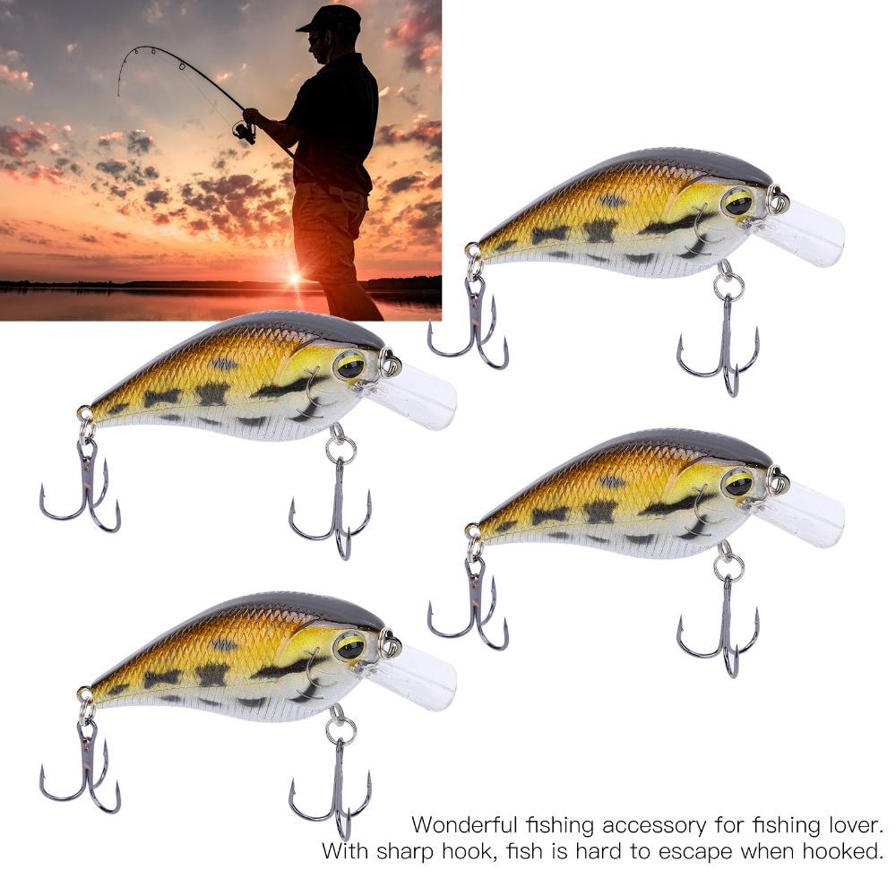 6PCS with 3D Eyes Crank Bait with Hook Jerkbaits Minnow Lures  Freshwater Fishing