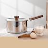 ZISIZ 16cm Dreischichtiger Stahl Babykost-Stieltopf