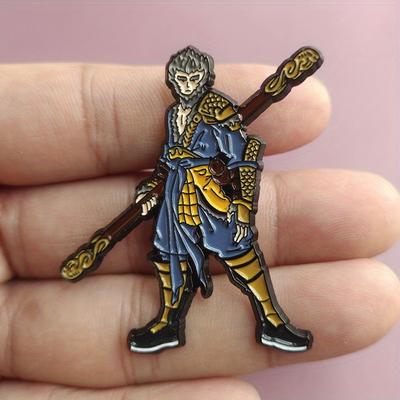 Creative Mythological Figure Sun Wukong Brooch Backpack Clothing Accessories Badge
