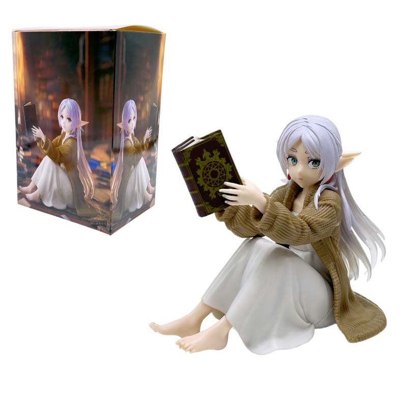 12cm Frieren Beyond Journey'S End Frieren Φιγούρα Anime Επιτραπέζια Χαριτωμένη Φιγούρα Δράσης Frieren με Πιτζάμα Μοντέλο Κούκλα Παιχνίδι