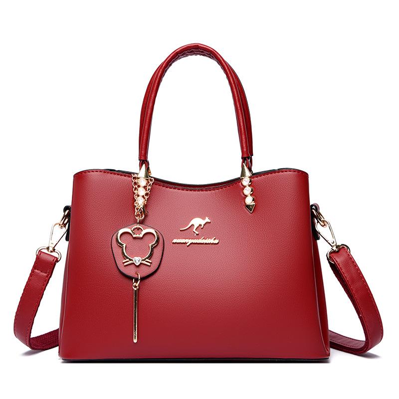 New Fashion One-shoulder Hand-held Crossbody Bag Tote Bag Retro Women's Bag Large Capacity